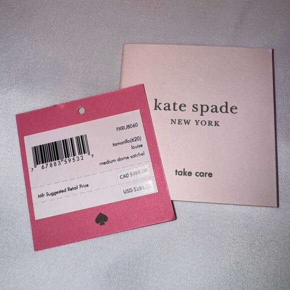 NWT: Kate Spade Louise Tamarillo (Vibrant Orange) Medium Dome Satchel Purse (v) - Picture 15 of 16